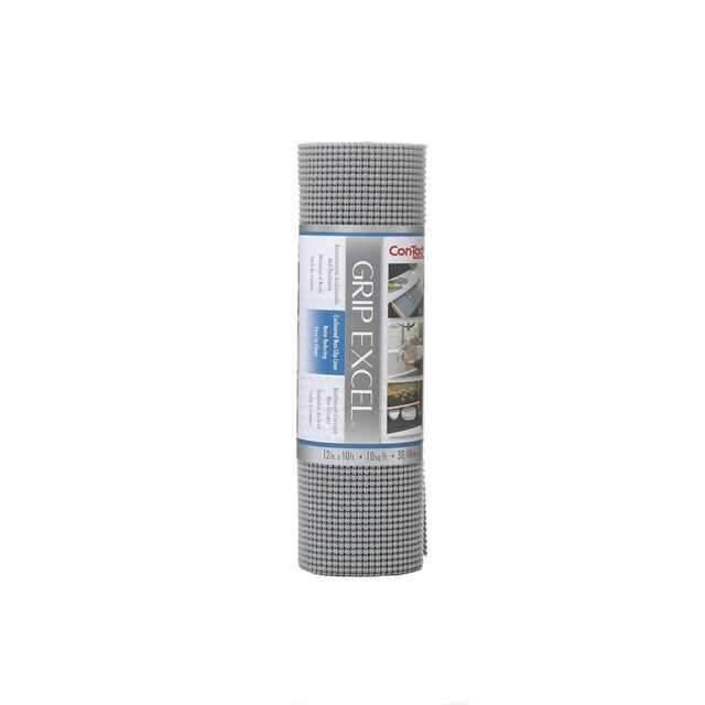 Con-Tact Brand Excel Grip Non-Adhesive Shelf Liner - Alloy Gray (12x10)