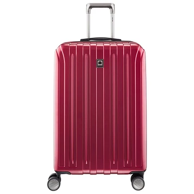 DELSEY Paris Titanium Expandable Upright Hardside Medium Checked Spinner Suitcase