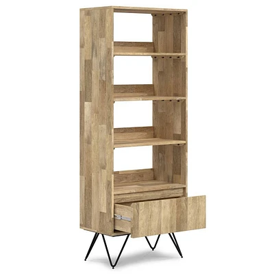 WyndenHall 64 Moreno Tall Bookcase Natural