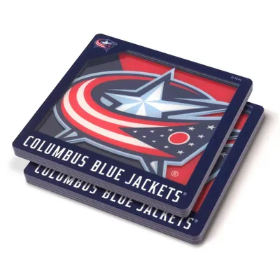 NHL Columbus Blue Jackets 3D Logo Series Coasters