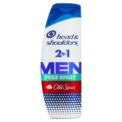 Head & Shoulders Mens Anti-Dandruff Treatment, Old Spice Pure Sport for Daily Use, Paraben-Free, 2-in-1 Shampoo and Conditioner - 20.7 fl oz