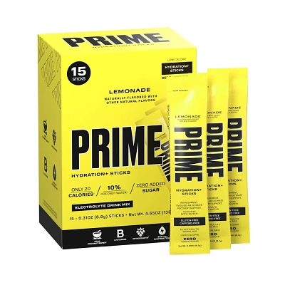 Prime Hydration Sticks Electrolyte Supplement Powder - Lemonade - 0.33oz/15ct