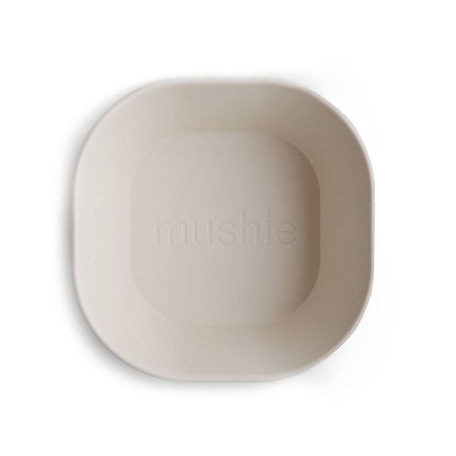 Mushie Square Dinner Bowl - Blush - 2ct