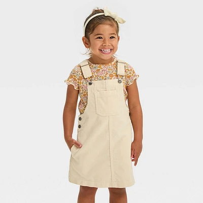 Toddler Girls Corduroy Skirtall Dress