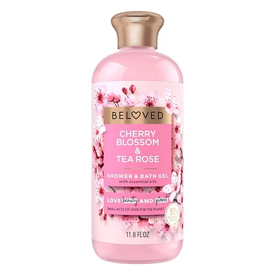 Beloved Cherry Blossom & Tea Rose Shower & Bath Gel 11.8oz