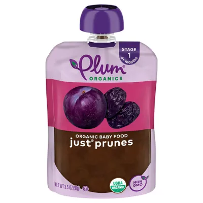 Plum Organics Stage 1 Just Prunes Baby Food - 3.5oz