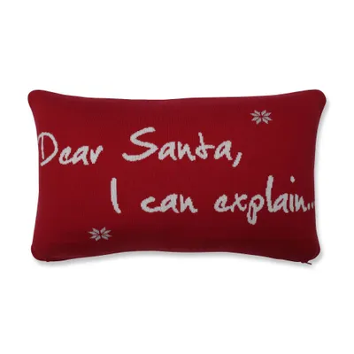 11.5x18.5 I Can Explain Lumbar Throw Pillow - Pillow Perfect: Festive Decorative Cushion for Indoor Use