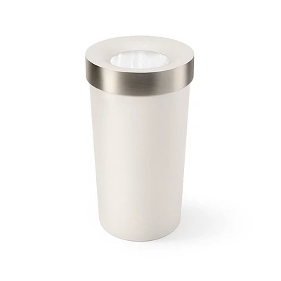 Umbra 16.5gal Vento Can : Beige Indoor Trash Can, Polypropylene, Open Top, Removable Lid, 27 Height, 6.6 lbs