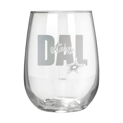 NHL Dallas Stars The Vino Stemless 17oz Wine Glass - Clear