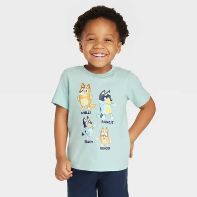 Toddler Boys Bluey Printed Short Sleeve T-Shirt