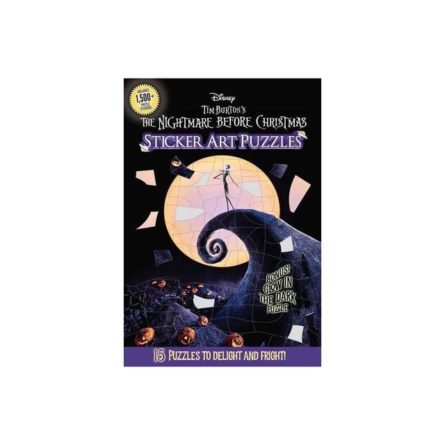 Disney Tim Burtons the Nightmare Before Christmas Sticker Art Puzzles - by Arie Kaplan (Paperback)