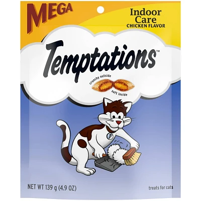 Temptations Indoor Care Crunchy Cat Treats with Chicken