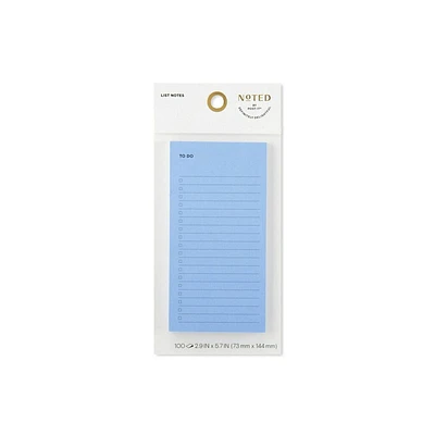 Noted by Post-it, Blue Lined Sticky Notepad