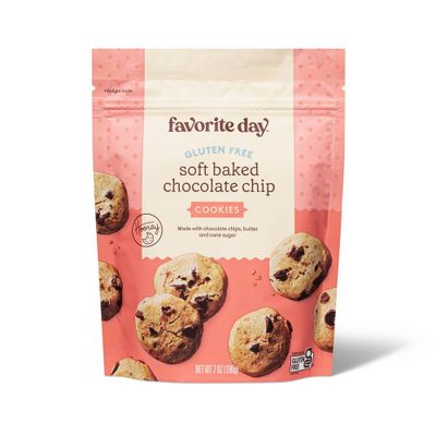 Gluten Free Chocolate Chip Soft Baked Cookies - 7oz - Favorite Day