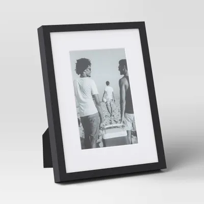 6x 8 Matted to 4x6 Thin Metal Table Frame Black - Threshold