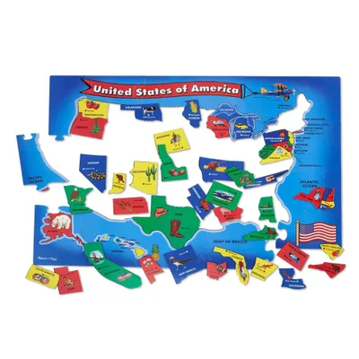 Melissa & Doug USA Map Floor Puzzle - 51pc