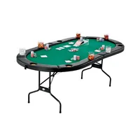 Fat Cat Folding Texas HoldEm Playing and Poker Table