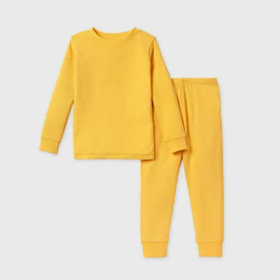 Burts Bees Baby Toddler 2pc Ultra Soft Snug Fit Pajama Set - Yellow 2T