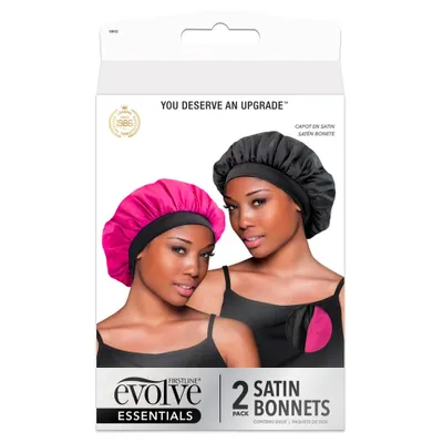 Evolve Products Satin Hair Bonnets -  - 2pk