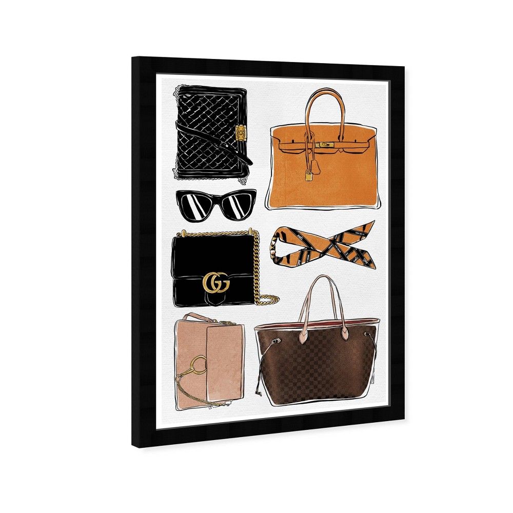 Wynwood Studio Fashion and Glam Wall Art Canvas Prints 'LV Gold