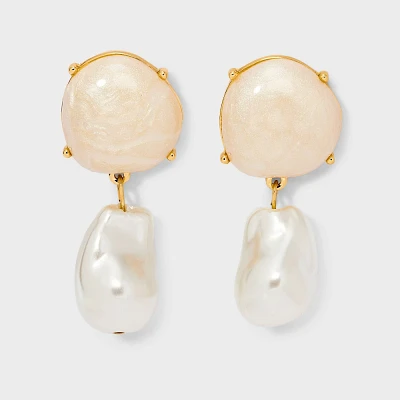 Baroque Pearl Drop Earrings