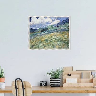 Amanti Art 20x16 Van Gogh Landscapes with Clouds II by Vincent van Gogh Framed Canvas Wall Art Print