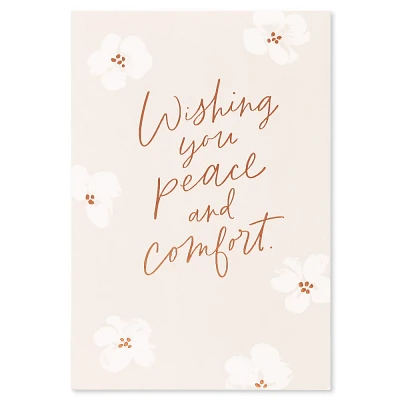 Peace and Comfort Sympathy Card