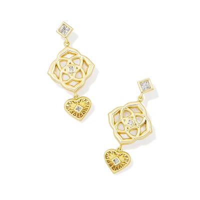 Kendra Scott Lacie Statement Earrings - Ivory Mother of Pearl