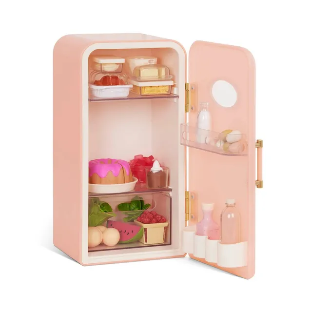 Our Generation Light-Pink Gourmet Kitchen & Play Food Accessory Set for 18  Dolls