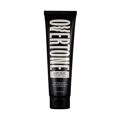 oVertone Hair Care Semi-Permanent Color Depositing Mask - Black Velvet - 4.5 fl oz