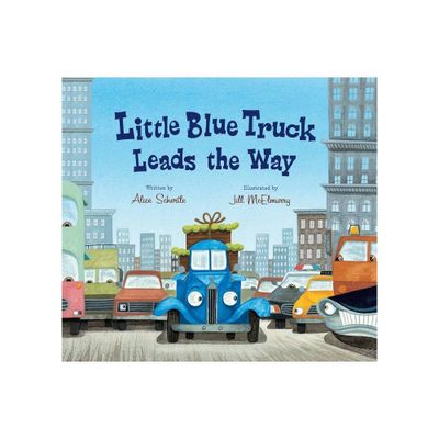 Little Blue Truck Leads the Way Lap Board Book - by Alice Schertle