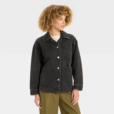 Womens Denim Shacket