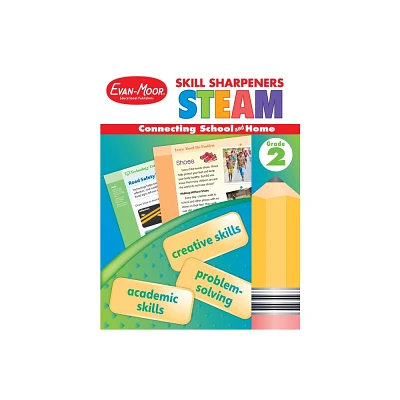 Skill Sharpeners: Steam, Grade 2 Workbook - by Evan-Moor Educational Publishers (Paperback)