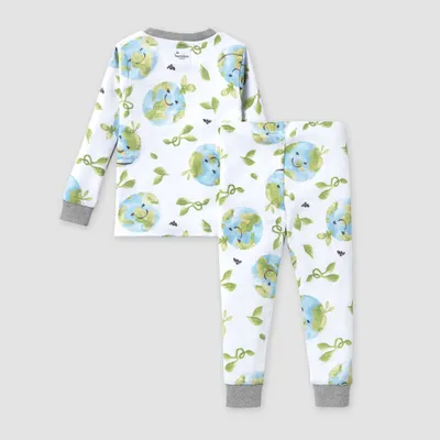Burts Bees Baby Kids Earth Day 2pc Organic Cotton Snug Fit Pajama Set