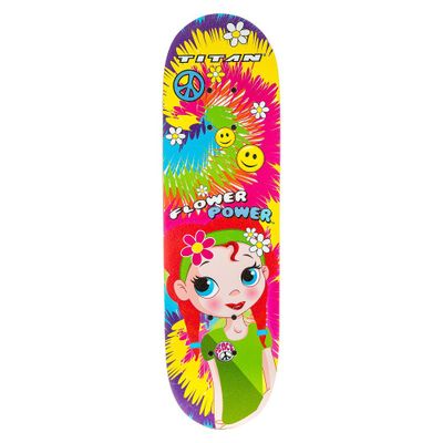 TITAN 9262 Flower Power Princess Complete 28 Girls Skateboard