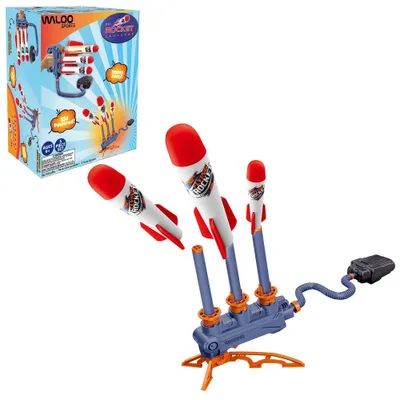 Waloo Sports 2-in-1 Foam Rocket Launcher