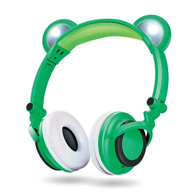 ART+SOUND LED Light Up Frog Bluetooth Wireless / Wired Headphones