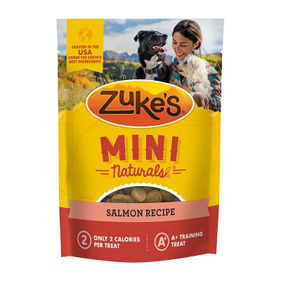 Zukes Mini Naturals Soft Chews with Vitamins & Minerals Salmon Flavor Training Dog Treats