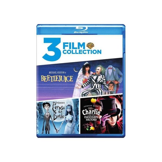 Beetlejuice/Charlie and Chocolate Factory/Tim Burtons Corpse Bride (Blu-ray)