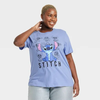 Womens Disney Stitch Short Sleeve Graphic T-Shirt