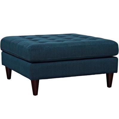 Modway Empress Upholstered Large Ottoman : Polyester Fabric, Wood Frame, No Assembly, 440lb Capacity