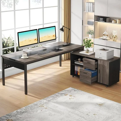 LITTLE TREE Executive Desk Gray