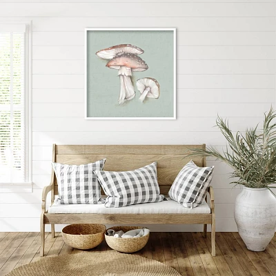 Amanti Art 33x33 Amanita Mushrooms by Eli Jones Wood Framed Wall Art Print