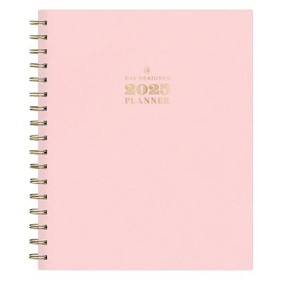 Day Designer 2025 Weekly/Monthly Planner 9.25x7.87 Wirebound Blush: Calendar, Goal Planner, Adult Stationery