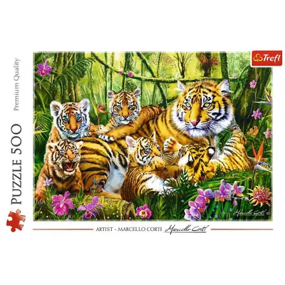 Trefl Family of Tigers Jigsaw Puzzle - 500pc