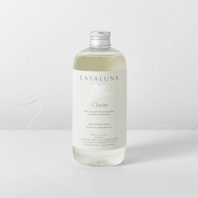 350ml Clarity Reed Diffuser Refills Clear - Casaluna: Grapefruit, Bergamot Aromatherapy, No Battery Needed