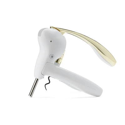 Rabbit Lever Corkscrew Set White/Gold