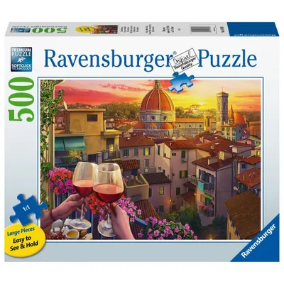 Ravensburger Cozy Wine Terrace Large Format Jigsaw Puzzle - 500pc