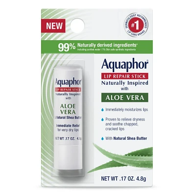 Aquaphor Lip Repair Stick For Immediate Relief - Aloe Vera - 0.17oz