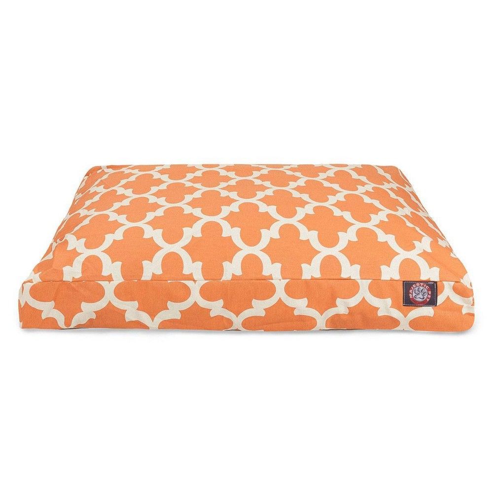 Majestic Pet Trellis Rectangle Dog Bed - Peach - Medium - M